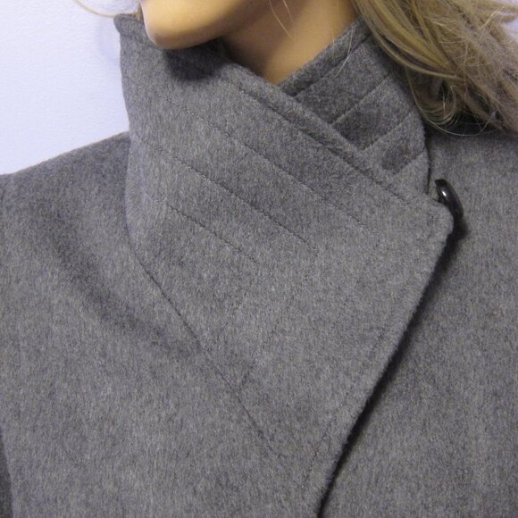BABATON ARITZIA The CONNOR Coat Italian Grey Wool Belted Minimalist M - Picture 5 of 9
